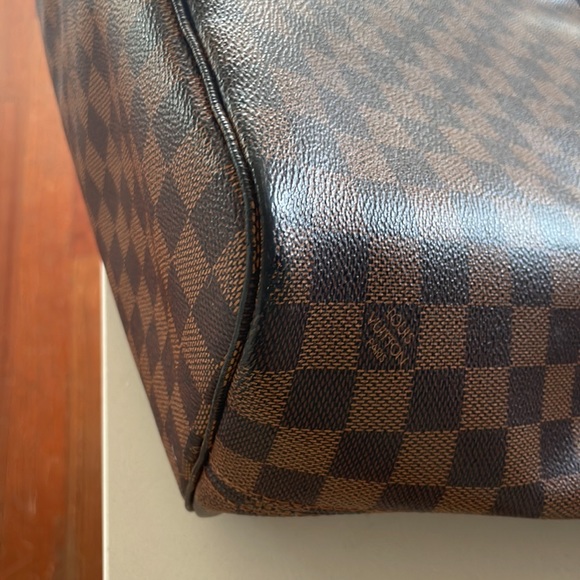 Louis Vuitton NEVERFULL MM with Pouch Brown Damier Print - Picture 7 of 12